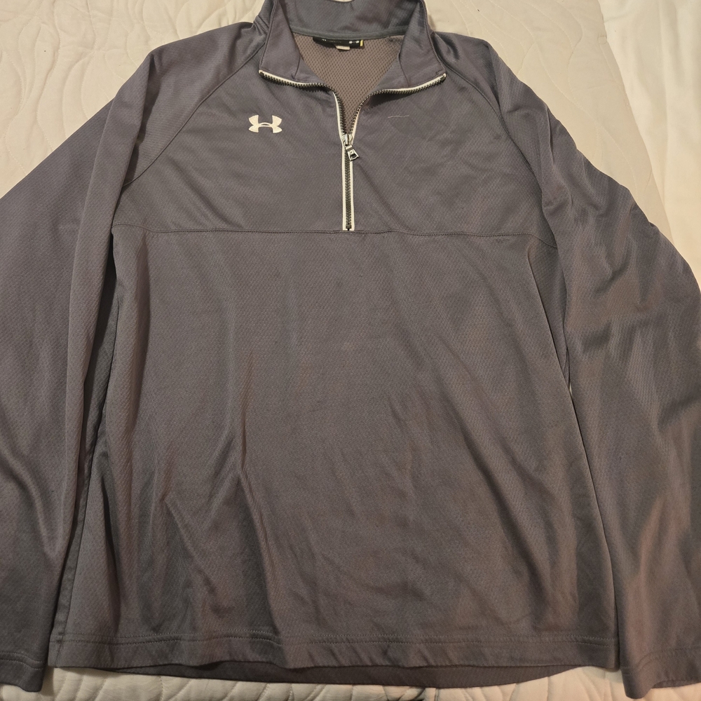 Under Armour Men's Performance Gray Quarter-Zip Jacket